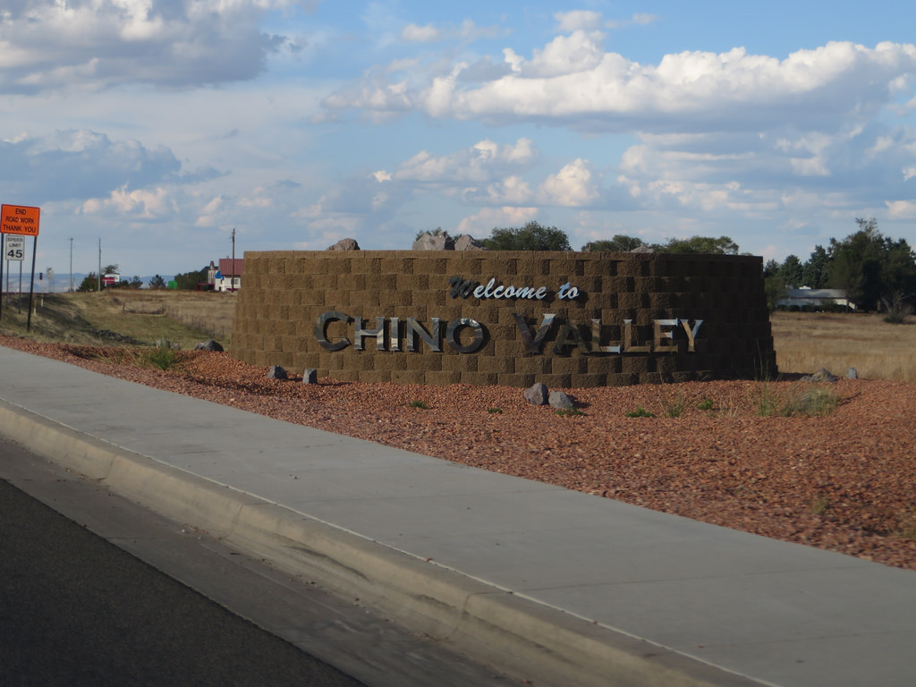 Welcome to Chino Valley sign